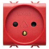 Korus-Israeli power outlet 2 module red